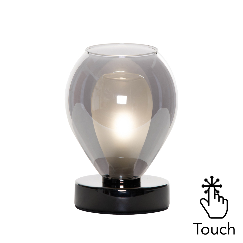 Carmella Touch Table Lamp, Black Nickel