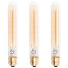 3 Pack of 40W ES E27 Vintage Tube Filament Bulb, Tinted