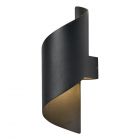 Alvin Outdoor LED Wall Light, Black