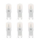 6 Pack G9 LED Capsule Lamps 3000k