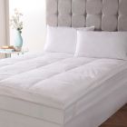 All Natural Luxury 5cm Feather Mattress Topper, Super King on bed