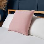 Chenille Cushion, Blush Styled on Bed