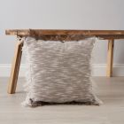 Franca Cushion, Natural by small table