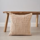 Genevieve Cushion, Cream by coffee table