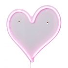 Glow Heart Neon Wall Light, Pink