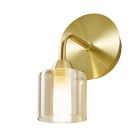 Noah Bathroom Wall Light, Satin Brass