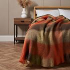 Wool Mix Check Throw, Multi