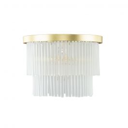 Aubrey Tiered Flush Ceiling Light, Brass 