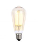 6W LED ES E27 Vintage Filament Teardrop Bulb