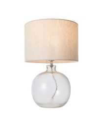 Alfie Bobble Glass Table Lamp, Clear