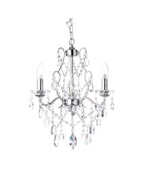 Annalee 3 Light Chandelier, Chrome