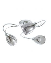 Arya Tangle Bathroom Flush Ceiling Light, Chrome