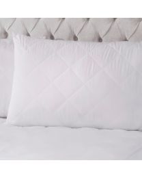 Bamboo Pillow Protector Pair, White