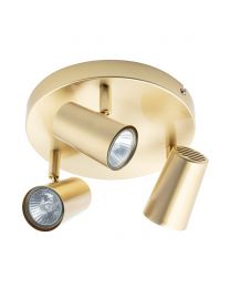 Barley Spotlight Plate, Satin Brass