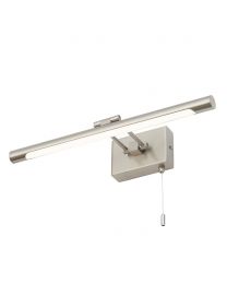 Barrio Bathroom Picture Wall Light, Satin Nickel