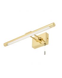 Barrio Bathroom Picture Wall Light, Satin Brass