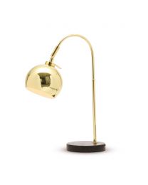 Benson Curved Table Lamp, Brass