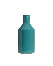 Bottle Ceramic Vase, Green