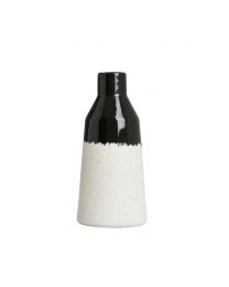 Bottle Shape Ceramic Vase, Black
