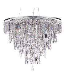 Bresna 6 Light Ceiling Pendant, Chrome