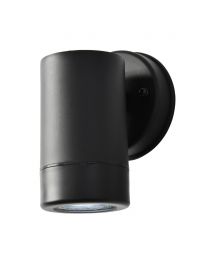 Burwick Outdoor Single Up Or Down Wall Light, Black