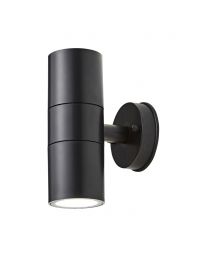 Burwick Outdoor Polycarbonate LED Single Up & Down Wall Light, Black