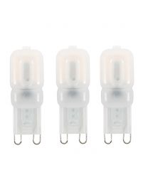 3 Pack of 2 Watt G9 LED Capsule Lamps 3000K, Warm White