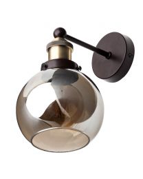 Carter Industrial Style Wall Light, Bronze