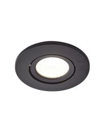 Cal Fire Rated LED IP65 Downlight, Satin Black