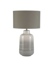 Cherry Ombre Ceramic Table Lamp, Grey