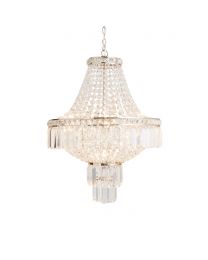 Chloey Chandelier, Polished Nickel