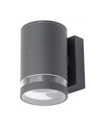 Cinder Outdoor Wall Light with Photocell, Anthracite