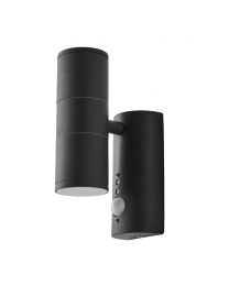 Delting Up and Down Outdoor Wall Light with PIR Sensor, Anthracite