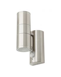 Delting Up and Down Outdoor Wall Light with PIR Sensor, Stainless Steel