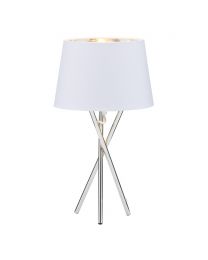 Drey Table Lamp, Chrome