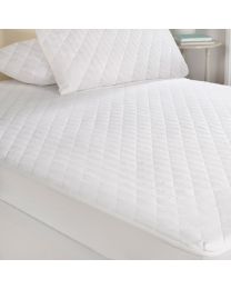 Feels Like Down Mattress Protector Single with 1 Pillow Protector, White