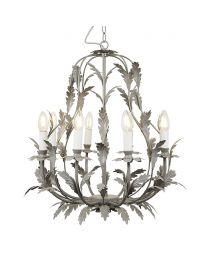 Flo 8 Light Chandelier, Grey