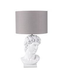 Frank Bust Table Lamp, White