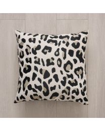 Gata Animal Print Cushion, Black