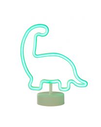 Glow Dinosaur Neon Table Lamp, Green