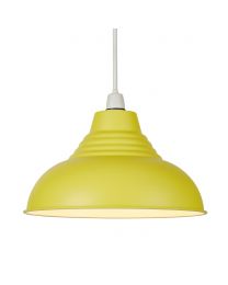 Glow Dome Easy Fit Ceiling Light Shade, Yellow