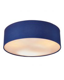 Glow Flush Ceiling Light, Navy