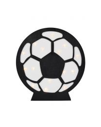 Glow Football Table Lamp lit on white background