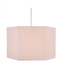 Glow Hexagon Ceiling Light Shade, Pink