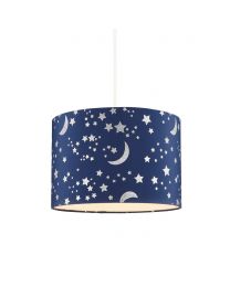 Glow Moon and Stars Easy Fit Light Shade, Navy