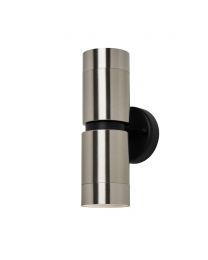 Hans Outdoor Up and Down Wall Light, Stainless Steel