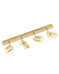 Hector Bathroom Ceiling Spotlight Bar, Brass