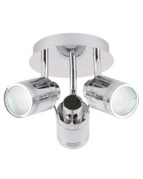 Hector Bathroom Ceiling Spotlight Plate, Chrome 