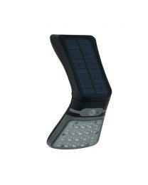 Hesper 4 Watt LED Outdoor Solar Flood Light with Sensor, Black