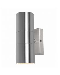 Jared Outdoor Up and Down Wall Light, Stainless Steel